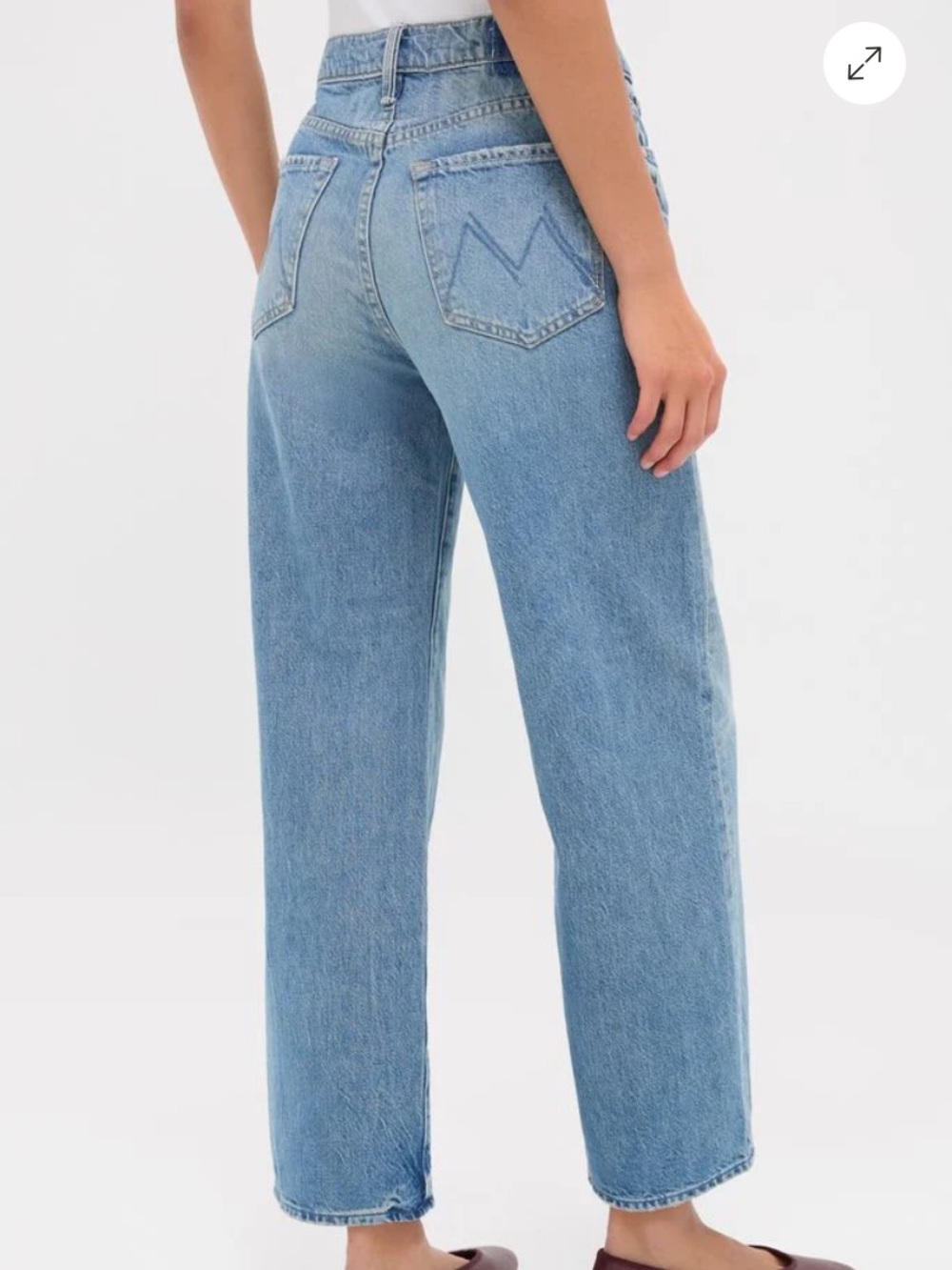 MOTHER Women's Straight Leg Jeans in Light Blue